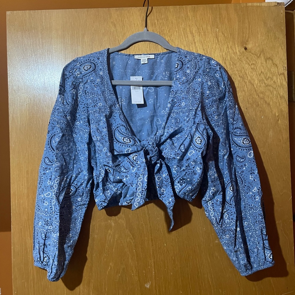 AE Tie Front Blouse